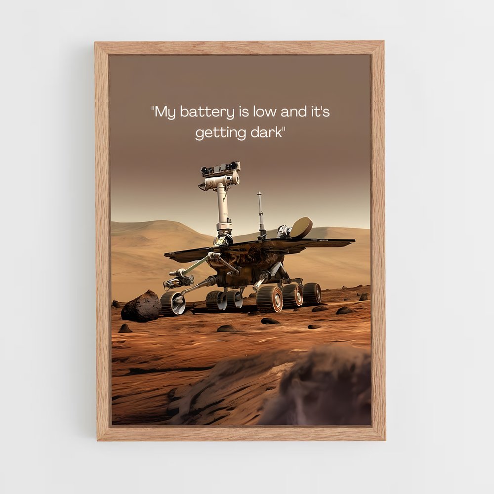 Poster L'Atterrissage de Mars – affiche Astronomie (vue 4)